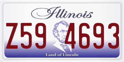 IL license plate Z594693