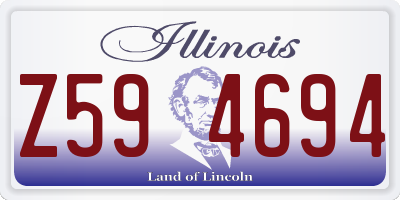 IL license plate Z594694