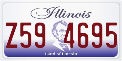 IL license plate Z594695