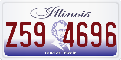IL license plate Z594696