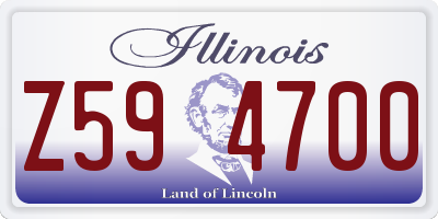 IL license plate Z594700