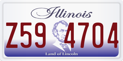 IL license plate Z594704