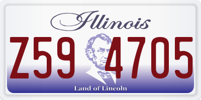 IL license plate Z594705