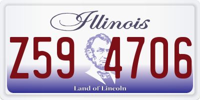 IL license plate Z594706