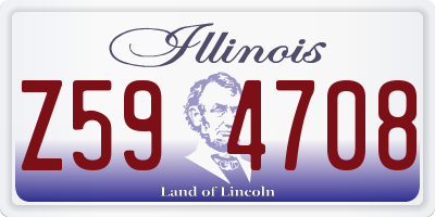 IL license plate Z594708