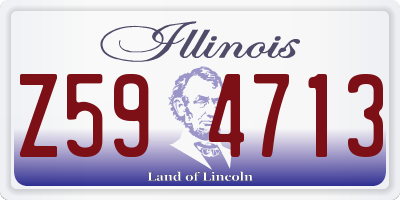 IL license plate Z594713