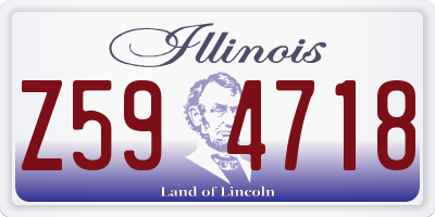 IL license plate Z594718