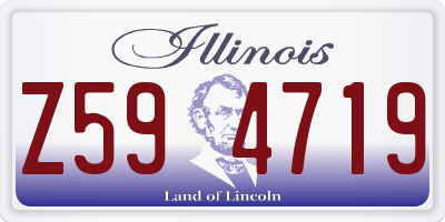 IL license plate Z594719
