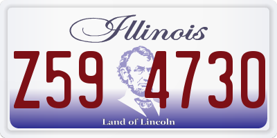 IL license plate Z594730
