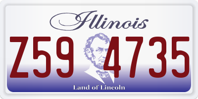 IL license plate Z594735