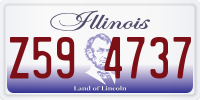 IL license plate Z594737