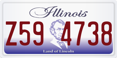 IL license plate Z594738