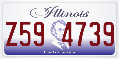 IL license plate Z594739