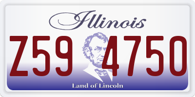 IL license plate Z594750