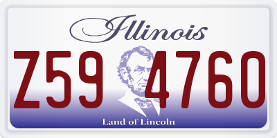 IL license plate Z594760