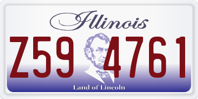 IL license plate Z594761