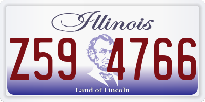 IL license plate Z594766