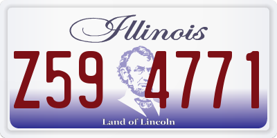 IL license plate Z594771
