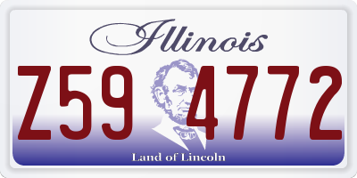 IL license plate Z594772