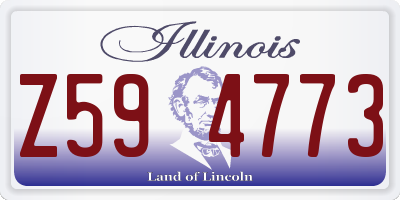 IL license plate Z594773