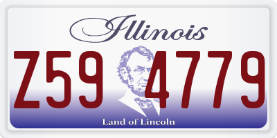IL license plate Z594779