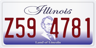 IL license plate Z594781
