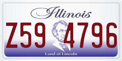 IL license plate Z594796