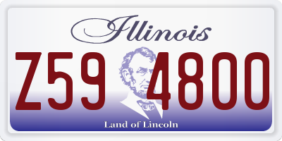 IL license plate Z594800