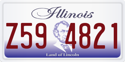 IL license plate Z594821