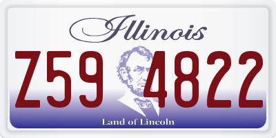 IL license plate Z594822