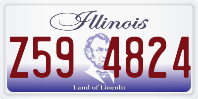 IL license plate Z594824