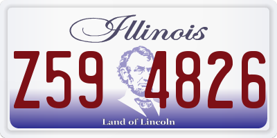 IL license plate Z594826