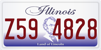 IL license plate Z594828
