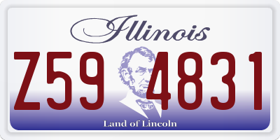 IL license plate Z594831