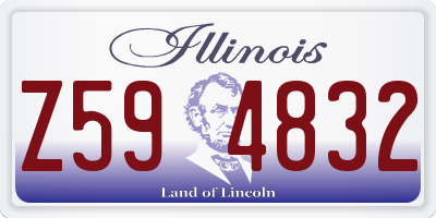 IL license plate Z594832