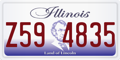 IL license plate Z594835