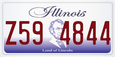 IL license plate Z594844