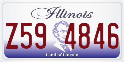 IL license plate Z594846