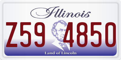 IL license plate Z594850