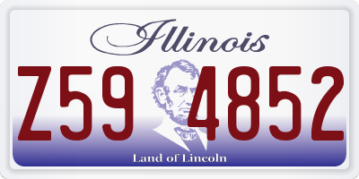 IL license plate Z594852