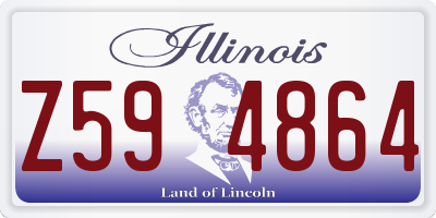 IL license plate Z594864