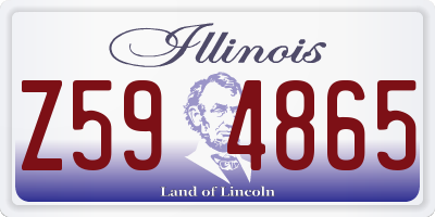IL license plate Z594865