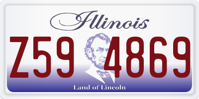 IL license plate Z594869