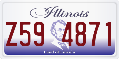 IL license plate Z594871