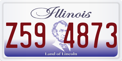 IL license plate Z594873