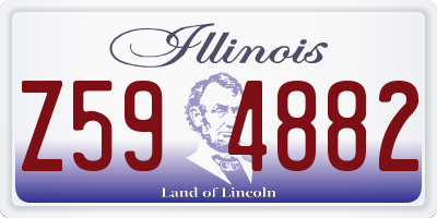 IL license plate Z594882
