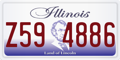 IL license plate Z594886
