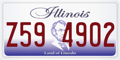 IL license plate Z594902
