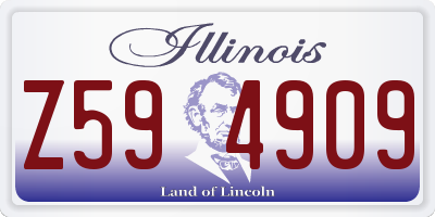 IL license plate Z594909