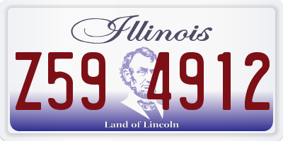 IL license plate Z594912